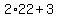 2%2A22%2B3