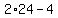 2%2A24-4