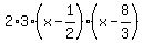 2%2A3%28x-1%2F2%29%28x-8%2F3%29