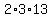 2%2A3%2A13