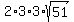 \"2%2A3%2A3%2Asqrt%2851%29\"