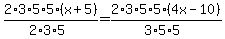 2%2A3%2A5%2A5%28x%2B5%29%2F%282%2A3%2A5%29=2%2A3%2A5%2A5%284x-10%29%2F%283%2A5%2A5%29