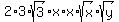 2%2A3%2Asqrt%283%29%2Ax%2Ax%2Asqrt%28x%29%2Asqrt%28y%29