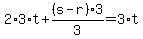 2%2A3%2At%2B%28s-r%29%2A3%2F3=+3%2At