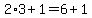 2%2A3%2B1=6%2B1