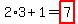 2%2A3%2B1=highlight%287%29