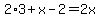 2%2A3%2Bx-2=2x