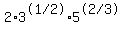 2%2A3%5E%22%281%2F2%29%22%2A5%5E%22%282%2F3%29%22