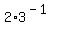 2%2A3%5E%28-1%29