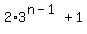 2%2A3%5E%28n-1%29%2B1