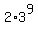 2%2A3%5E9
