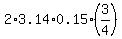 2%2A3.14%2A0.15%2A%283%2F4%29