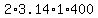2%2A3.14%2A1%2A400