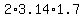 2%2A3.14%2A1.7
