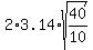 2%2A3.14%2Asqrt%2840%2F10%29
