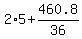 2%2A5%2B460.8%2F36