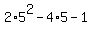 2%2A5%5E2-4%2A5-1