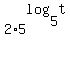 2%2A5%5Elog%285%2Ct%29