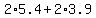 2%2A5.4%2B2%2A3.9