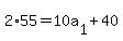 2%2A55=10a%5B1%5D%2B40