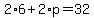 2%2A6%2B2%2Ap=32