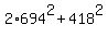 2%2A694%5E2+%2B+418%5E2%29