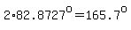 2%2A82.8727%5Eo=165.7%5Eo