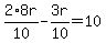 2%2A8r%2F10+-+3r%2F10+=+10+
