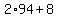2%2A94+%2B+8