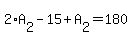 2%2AA%5B2%5D-15%2BA%5B2%5D=180