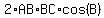 2%2AAB%2ABC%2Acos%28B%29