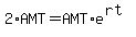 2%2AAMT+=+AMT%2Ae%5E%28rt%29