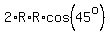 2%2AR%2AR%2Acos%2845%5Eo%29