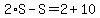2%2AS-S=2%2B10
