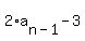 2%2Aa%5Bn-1%5D-3