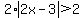 2%2Aabs%282x-3%29%3E2