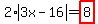 2%2Aabs%283x-16%29=highlight%288%29