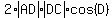 2%2Aabs%28AD%29%2Aabs%28DC%29%2Acos%28D%29