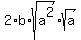 2%2Ab%2Asqrt%28a%5E2%29%2Asqrt%28a%29