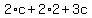 2%2Ac%2B2%2A2%2B3c
