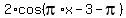 2%2Acos%28pi%2Ax-3-pi%29