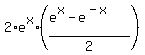 2%2Ae%5Ex%2A%28%28e%5Ex+-+e%5E%28-x%29%29%2F2%29