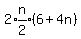 2%2Aexpr%28n%2F2%29%286%2B4n%29