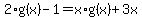 2%2Ag%28x%29-1=x%2Ag%28x%29%2B3x
