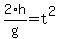 2%2Ah%2Fg=t%5E2