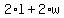 2%2Al+%2B+2%2Aw