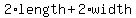 2%2Alength%2B2%2Awidth
