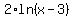 2%2Aln%28x-3%29