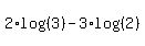 2%2Alog%28%283%29%29-3%2Alog%28%282%29%29