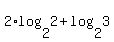 2%2Alog%282%2C2%29%2Blog%282%2C3%29